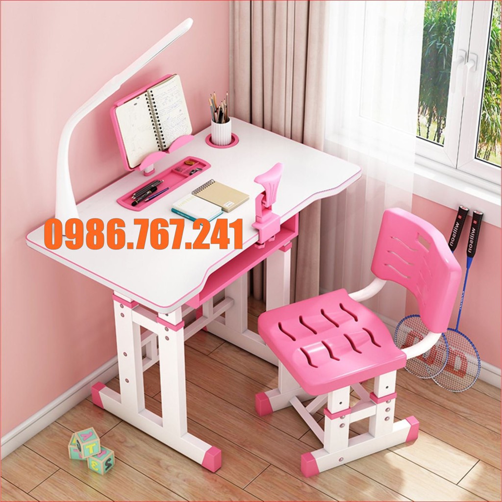 Bàn học chống gù lưng, siêu bền cho bé, điều chỉnh được độ cao | BigBuy360 - bigbuy360.vn