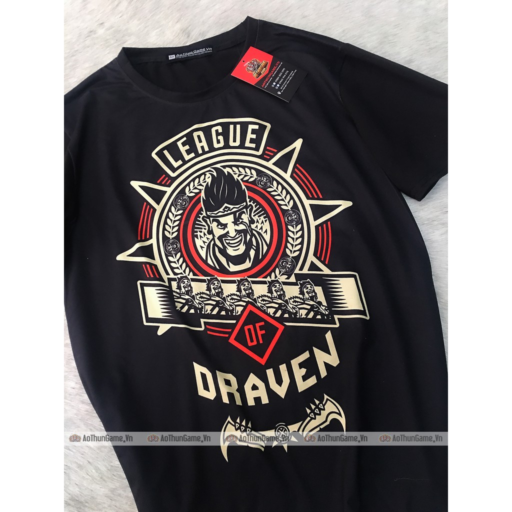 ☘️ Áo liên minh huyền thoại Draven Black TD02 cực đẹp (3D Đen) Áo đấu Game Tốc Chiến LMHT LoL ☘️ (Shop AoThunGameVn)