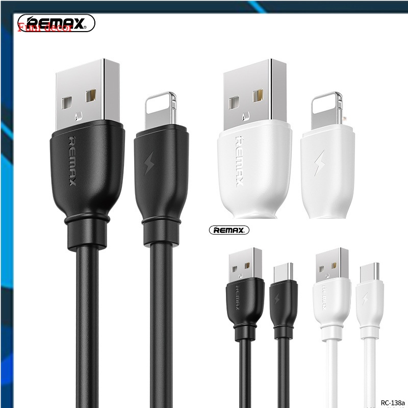Aki shop Cáp Sạc Nhanh Iphone type C PD 20W USB-C Cáp Sạc Nhanh RC-138 REMAX chính hãng decor