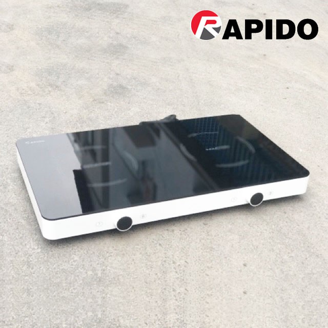 Bếp điện từ đôi dương Rapido RI3000KP công suất 3000W - Hàng chính hãng, bảo hành 12 tháng