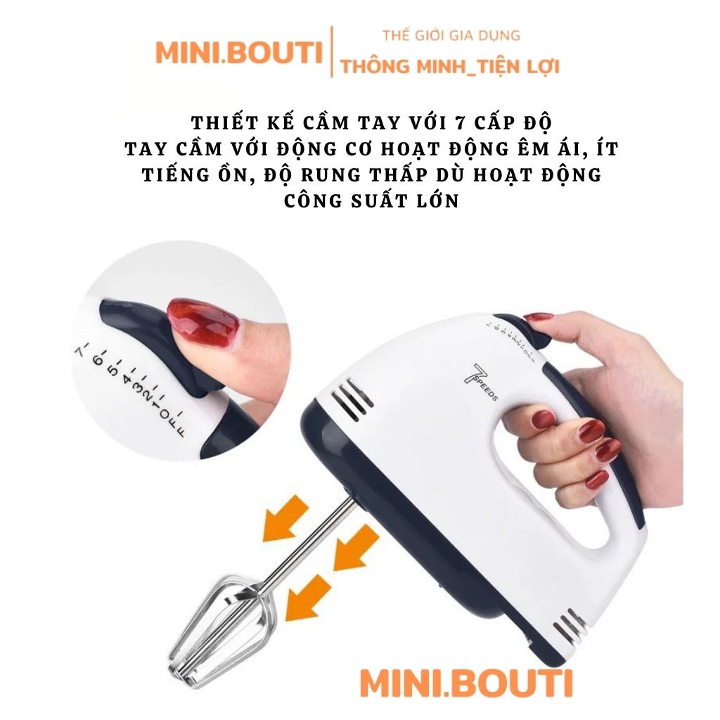 Máy Đánh Trứng MINIBOUTI Máy Đánh Trứng Cầm Tay Máy Đánh Trứng Mini Máy Đánh Kem Cầm Tay Chính Hãng Bảo Hành 12 Tháng