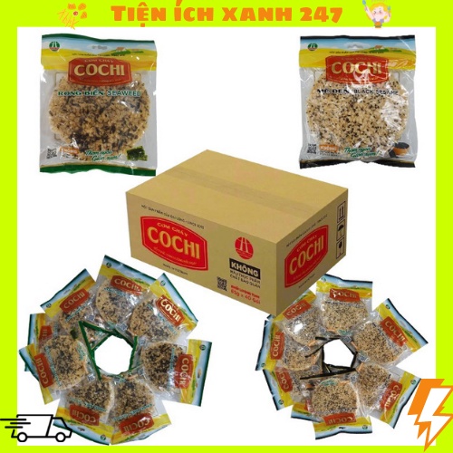 Cơm cháy COCHI 65g (vị Mè đen, Rong biển hoặc Chà bông) - Đặc sản Ninh Bình