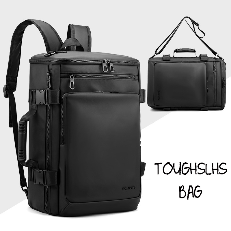Balo Nam Nữ Unisex Laptop 15.6inch Da Pu Cao Cấp Chống Nước TOUGHSLHSBAG Hàng Xịn Chuẩn Căng Đét, Full Tag - Golovejoy