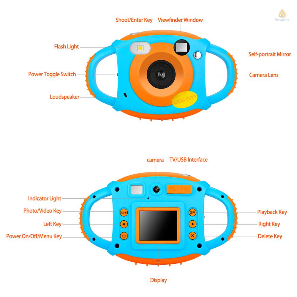 ANDOER Camera hành trình mini màn hình LCD 5MP 1080P HD chống sốc chống rơi vỡ với ống kính hai màu cho bé
 | BigBuy360 - bigbuy360.vn