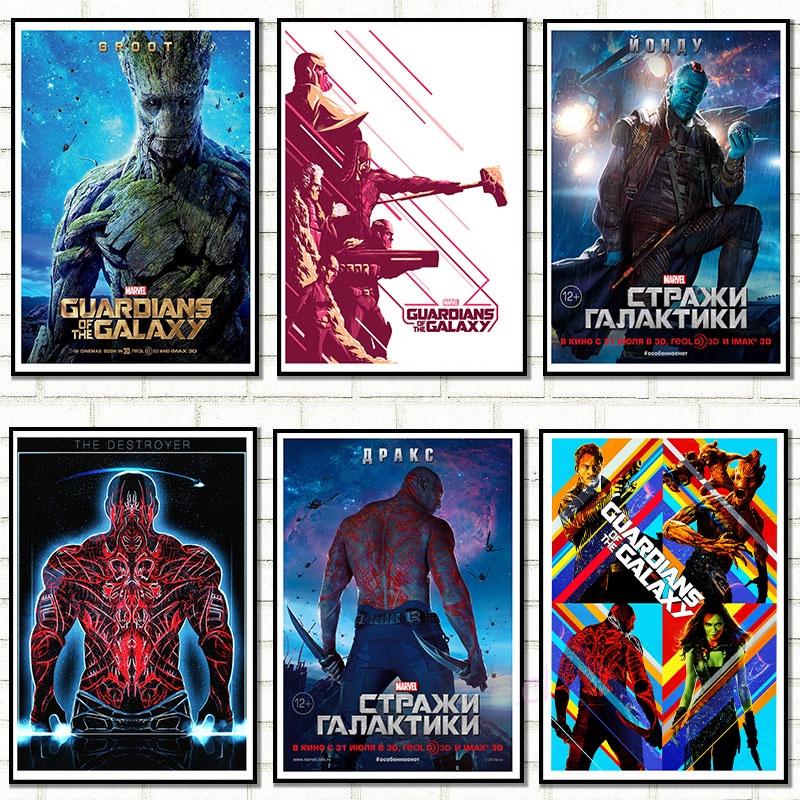 Marvel 's Guardians Of The Galaxy Giấy Dán Tường Marvel Poster Phim Cho Phòng Gia Đình Thanh Trang T