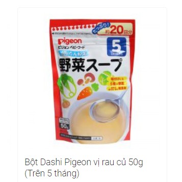 Bột dashi Pigeon vị rau củ quả, vị gà phô mai (date 02/2021) Nhật Bản