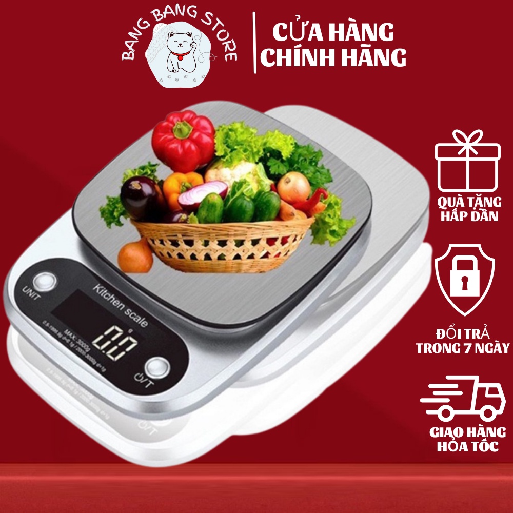 Cân tiểu ly điện tử thực phẩm nhà bếp SH 131, 1gram đến 3Kg độ chính xác cao tuyệt cao tuyệt đối, tặng kèm 2 pin AAA