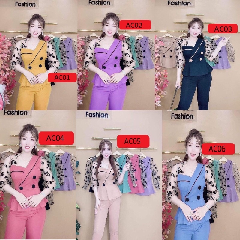 Set Trang Phục Tay Lưới  Cực Xinh Đồ Bộ Nữ