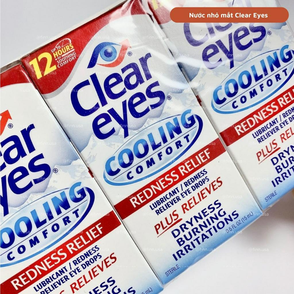 _Nước nhỏ mắt Clear Eyes Redness Relief Mỹ 15ml