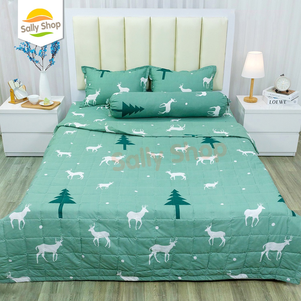 Chăn Hè Trần Bông Cotton Poly VỊT HỒNG