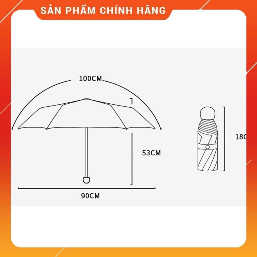 Ô Dù Chính Hãng YINUO Cho Bé Đi Mưa Đi Nắng Chống Tia UV Nhiều Hình Dễ Thương 8 Nan Cứng Cáp Hàng Xuất Nhật