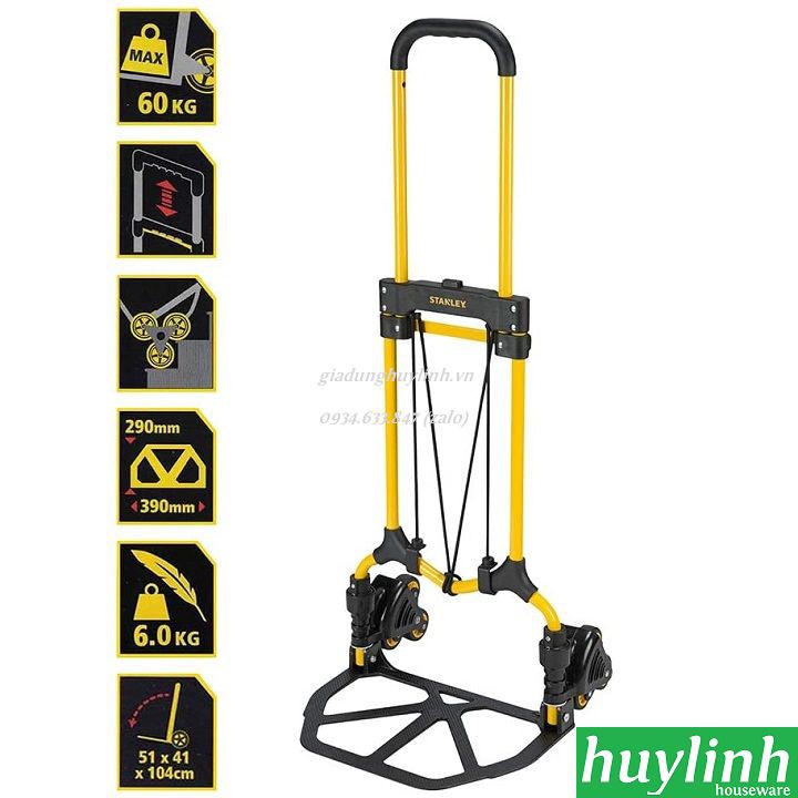 Xe kéo đẩy hàng leo cầu thang Stanley SXWTD-FT584 - 30/60kg