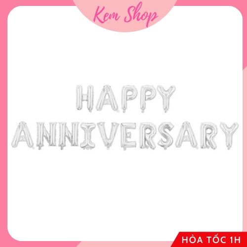 Dây Chữ HAPPY ANNIVERSARY Trang Trí Tiệc Kỷ Niệm - K186