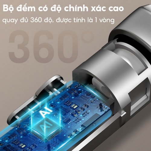 Dây nhảy điện tử thể lực đếm số vòng tự động Booster BLHP18 - Không kèm dây dài