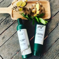 Cặp dầu gội gừng trắng 400ml + dầu xả gừng trắng 250ml kích mọc tóc Weilaiya Ginger