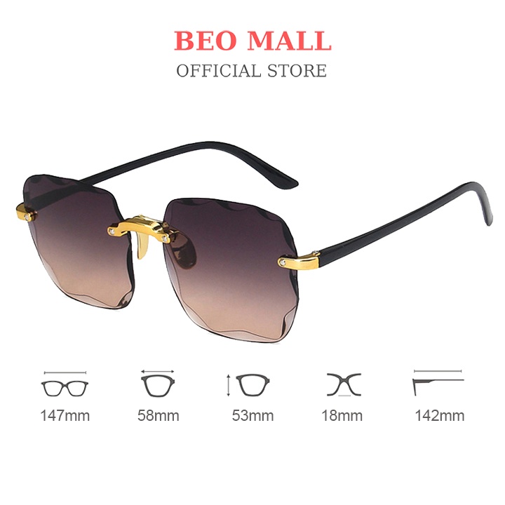 Kính râm nữ chống tia UV BEOMALL thời trang chống nắng chống lóa KT041