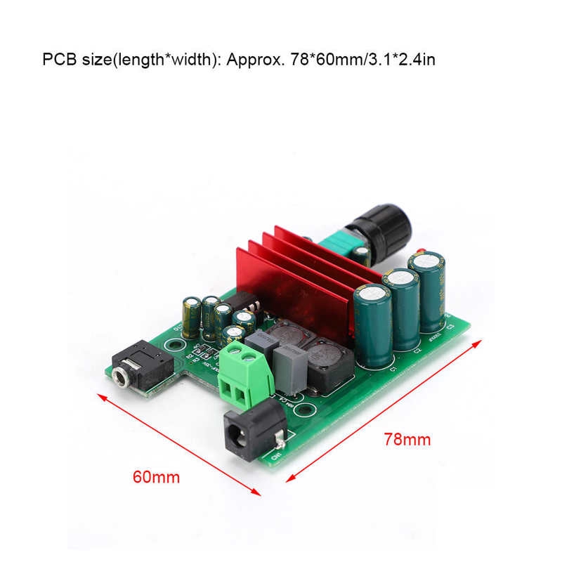 Bảng Mạch Khuếch Đại Âm Thanh Kỹ Thuật Số Tpa3116 D2 8-25vdc Ne5532 Opamp 100w