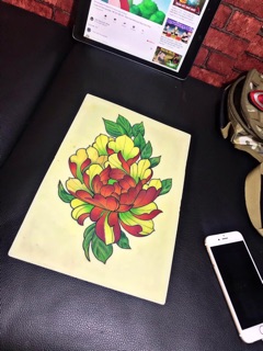 mực xăm hình tattoo  set 14 chai