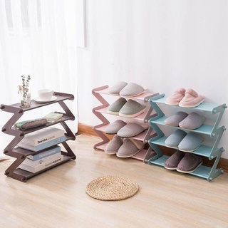 KỆ ĐỂ GIÀY DÉP ĐỒ DÙNG SÁCH BÁO 4 TẦNG HÌNH CHỮ Z CHỐNG GỈ CHỊU LỰC CAO CẤP