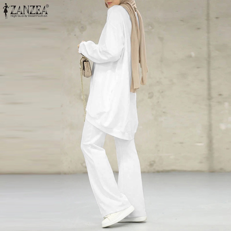 Bộ quần áo ZANZEA tay dài thời trang Hồi Giáo dành cho phái nữ