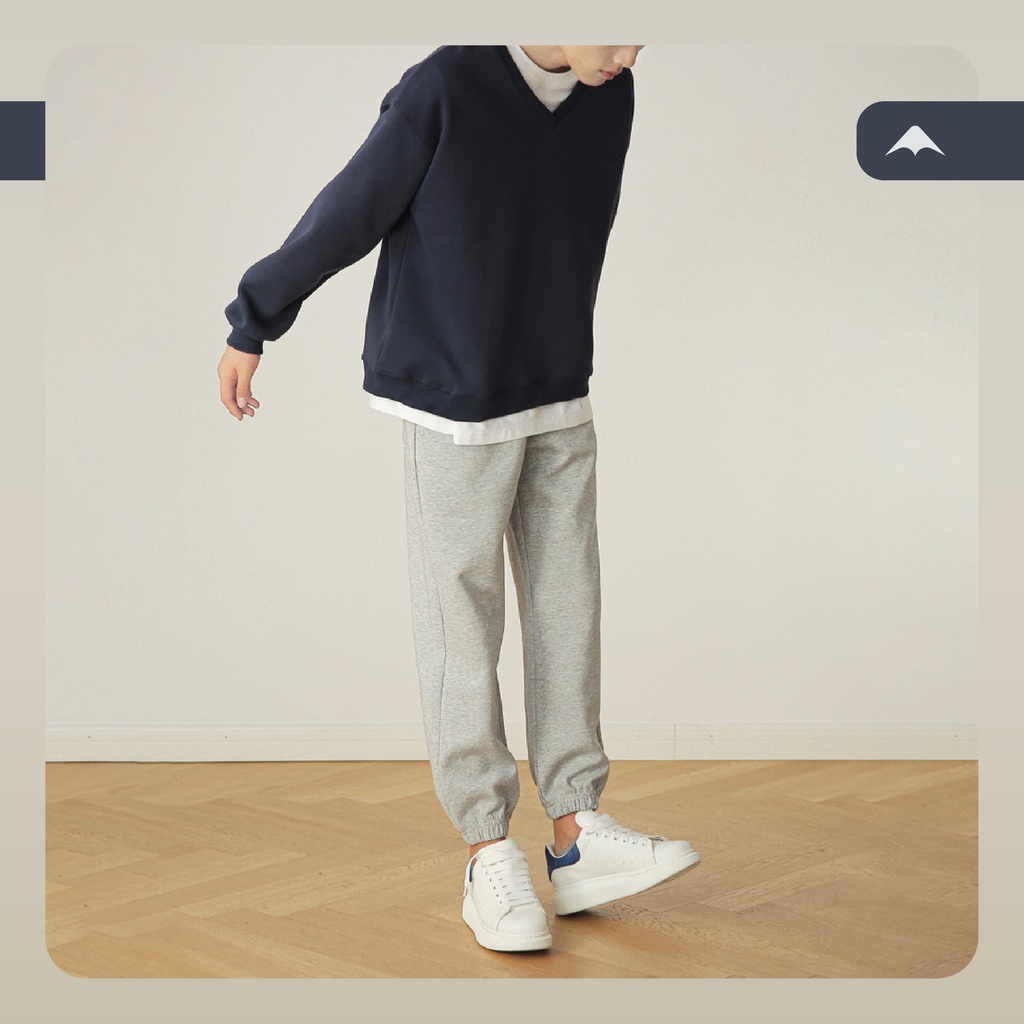 Quần jogger nỉ Finn MARTIAN cạp chung bo gấu quần nỉ da cá năng động form rộng cá tính unisex hiphop | BigBuy360 - bigbuy360.vn