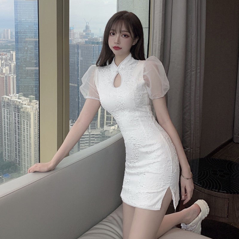 Đầm nữ dáng ôm mini tay ngắn Emilyshop