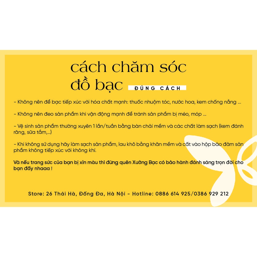 Nhẫn bạc unisex bàn tay Xưởng Bạc thiết kế đeo tay, nhẫn trơn bạc Thái boho PVN44