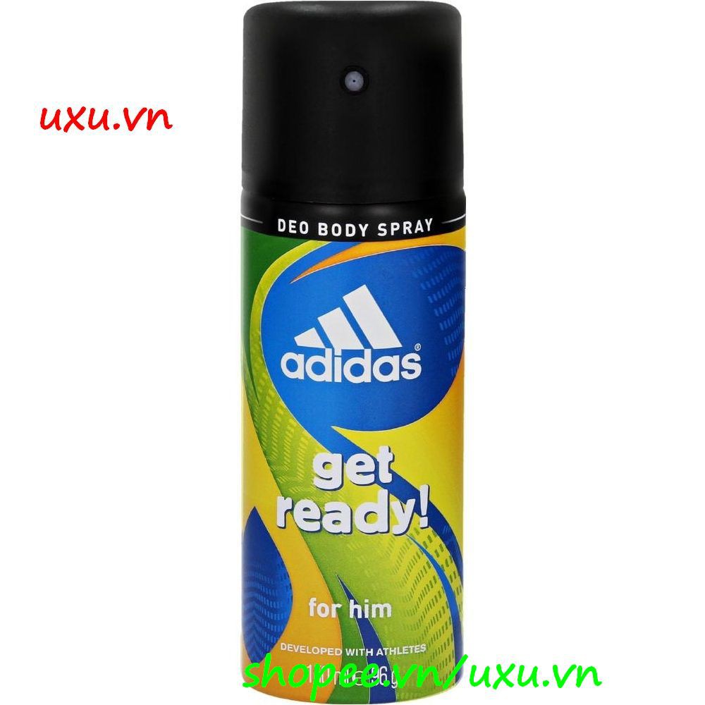 Xịt Khử Mùi Nam 150Ml Adidas Get Ready!, Với uxu.vn Tất Cả Là Chính Hãng.