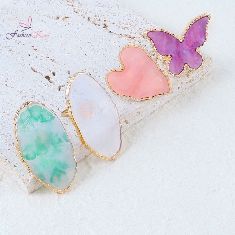 Nhẫn pha sơn gel mẫu đá siêu đẹp