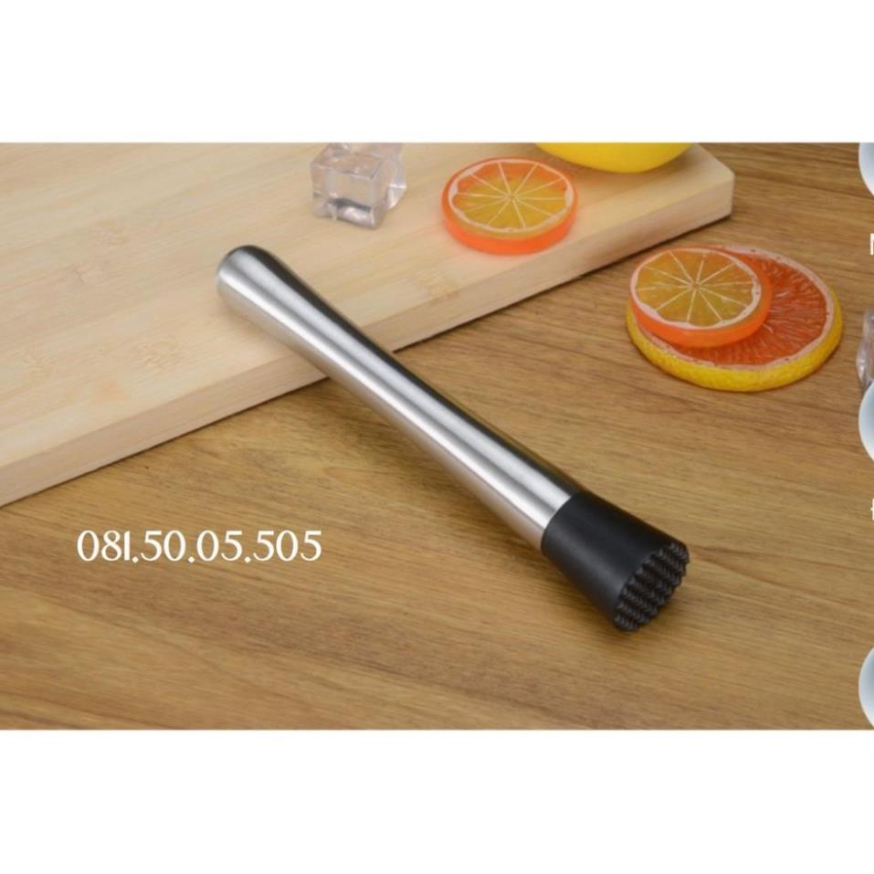 Chày bar dầm pha chế Chày dầm hoa quả Chày dầm mojito chất liệu Inox siêu bền Chày ph T127H