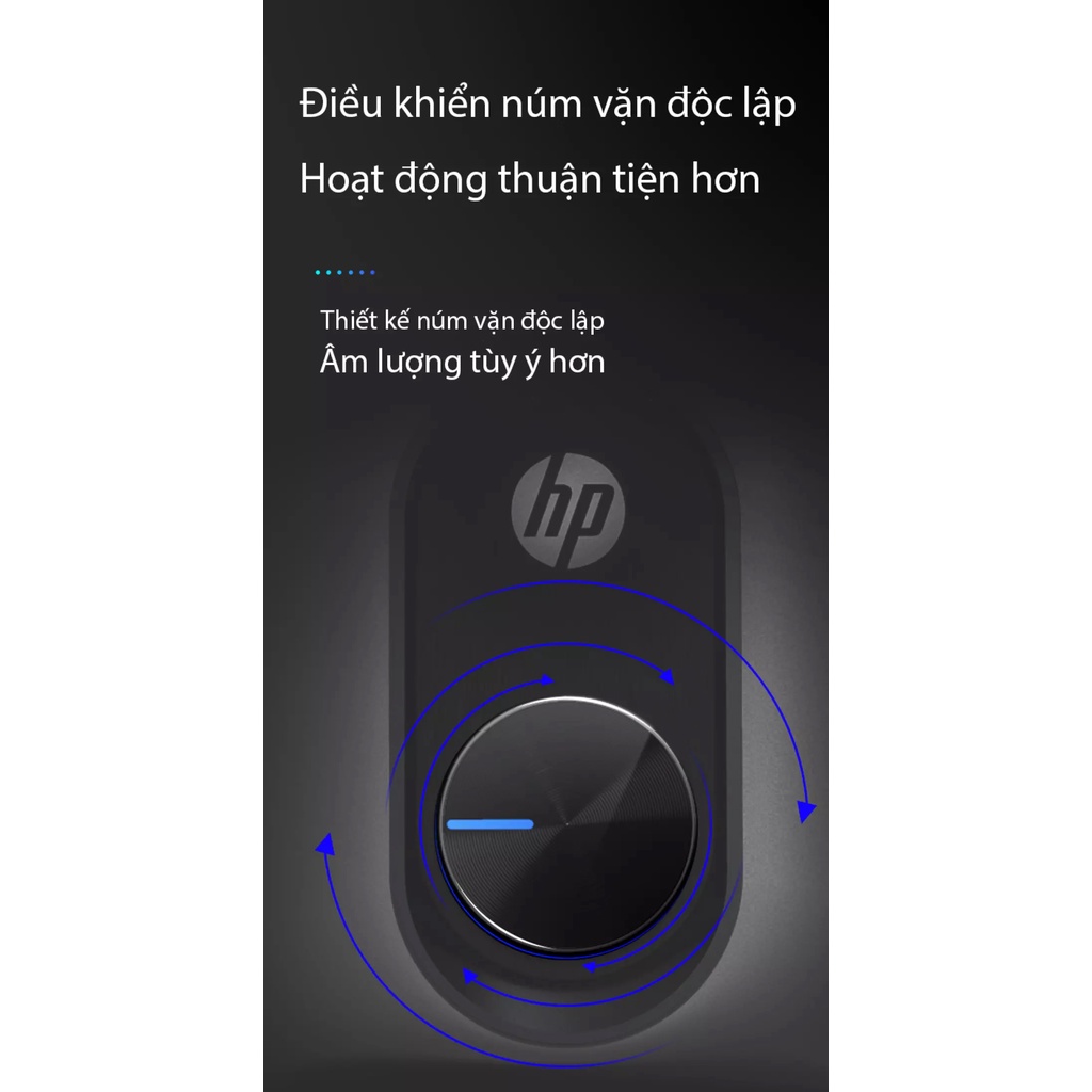 Loa vi tính HP DHS-2111s, bộ ba loa để bàn mini siêu trầm, âm thanh 4D