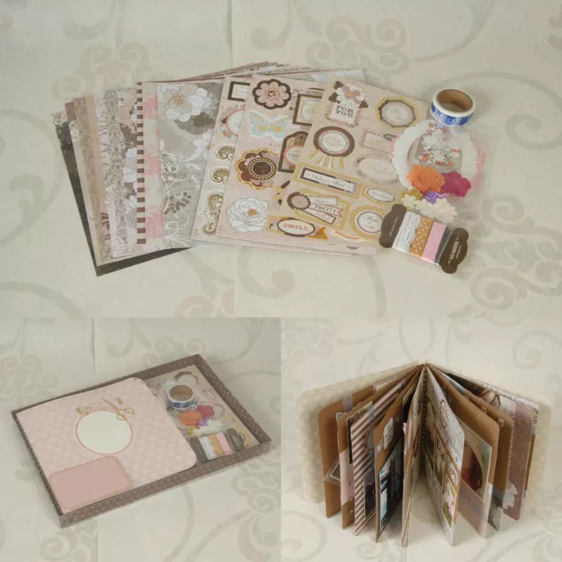  Album Ảnh Scrapbook Bộ Nhớ Du Lịch Cuốn Sách 1 Bộ Quà Tặng Ngày Valentine Tự Làm Album Ảnh Thủ Công Giấy DIY _123LIFEVN