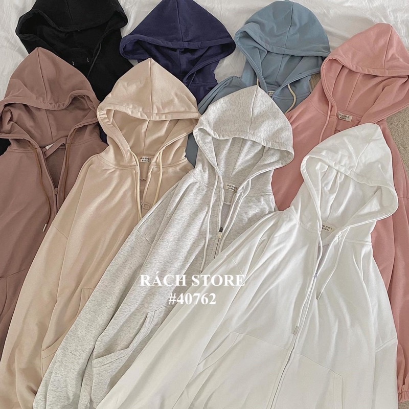 [RÁCH STORE] Áo Khoác Nỉ Trơn Bo Lai+Tay | BigBuy360 - bigbuy360.vn