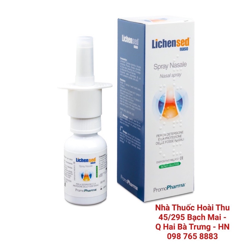 Lichensed Naso Spray Nasale - Xịt mũi, giúp dưỡng ẩm và bảo vệ niêm mạc mũi