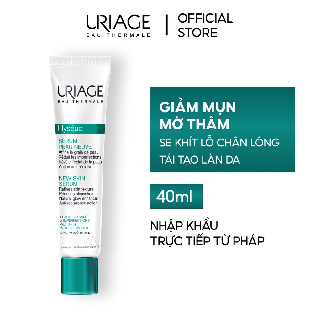 Serum giảm mụn và cải thiện da dầu, mụn Uriage Hyséac Serum Peau Neuve 40ml