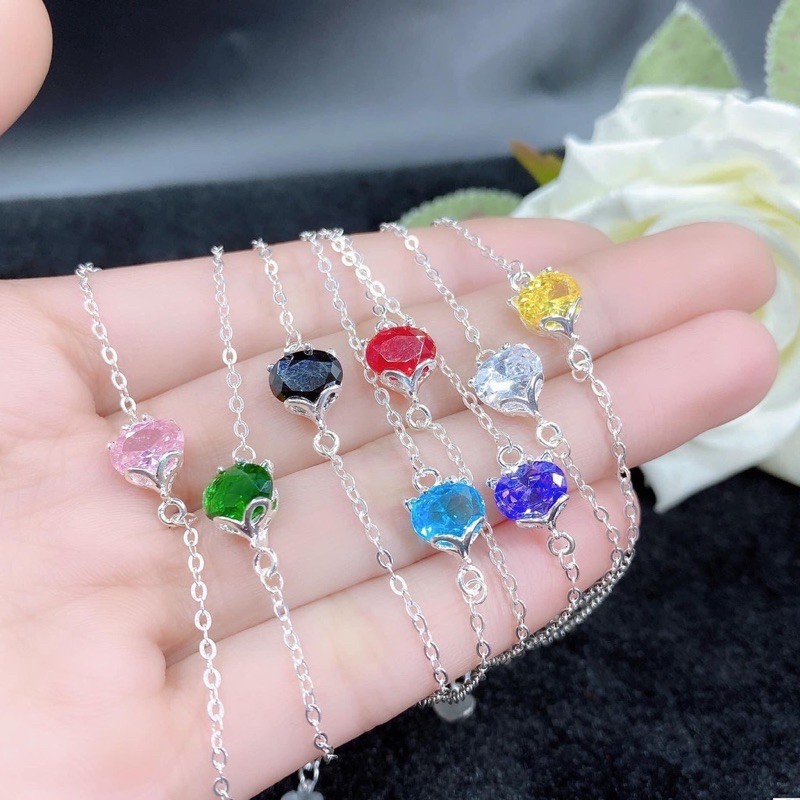 LẮC TAY HỒ LY BẠC TA ĐỦ MÀU ( để lại ghi chú để chọn màu )