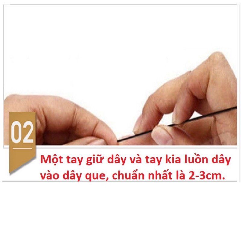 1 mét dây dù rỗng, dây dù đầu cần không lõi