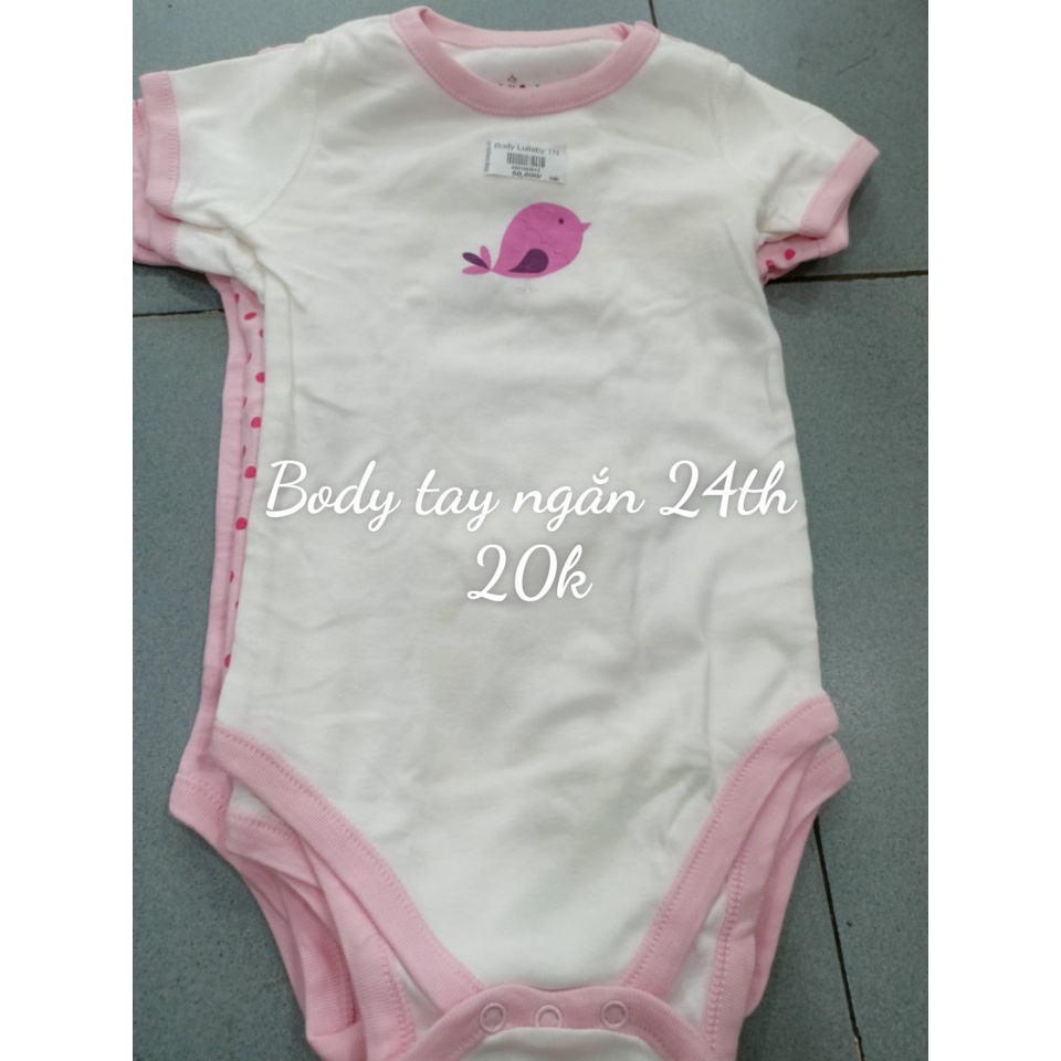 Bodysuit Cho Bé Trai Bé Gái Mẫu Body Chip và quần áo sơ sinh THANH LÝ MỚI 100%