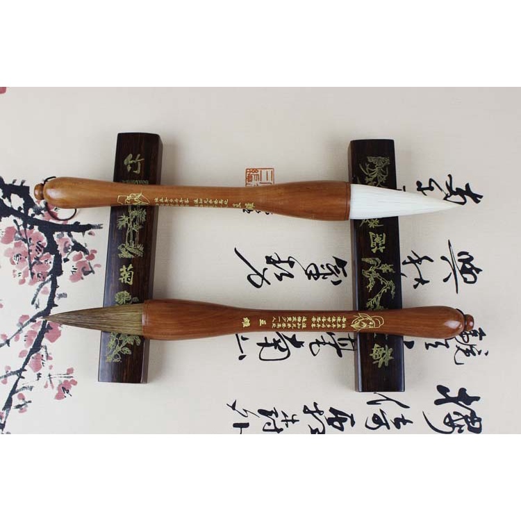 Bút Lông Thư Pháp Đại Tự Lang Hào Cán Gỗ Màu Nâu M196