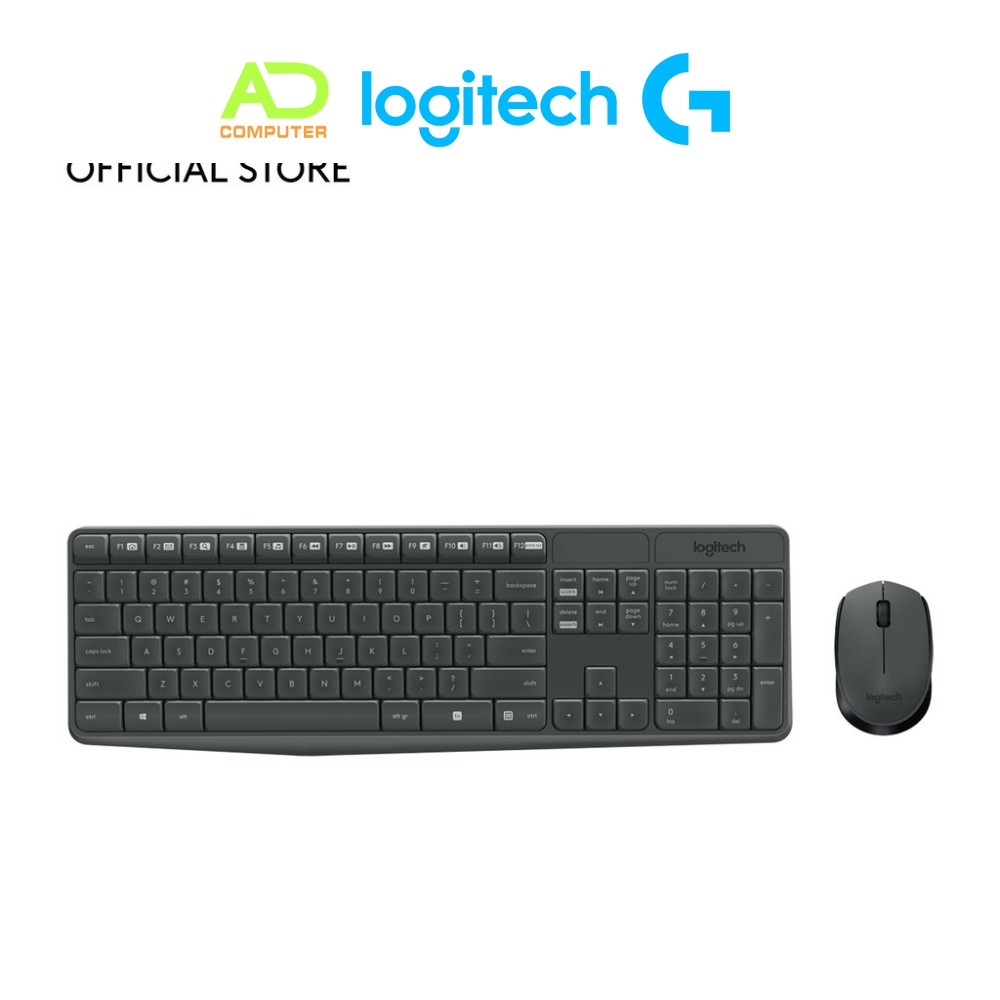 Bộ bàn phím chuột không dây Logitech MK235