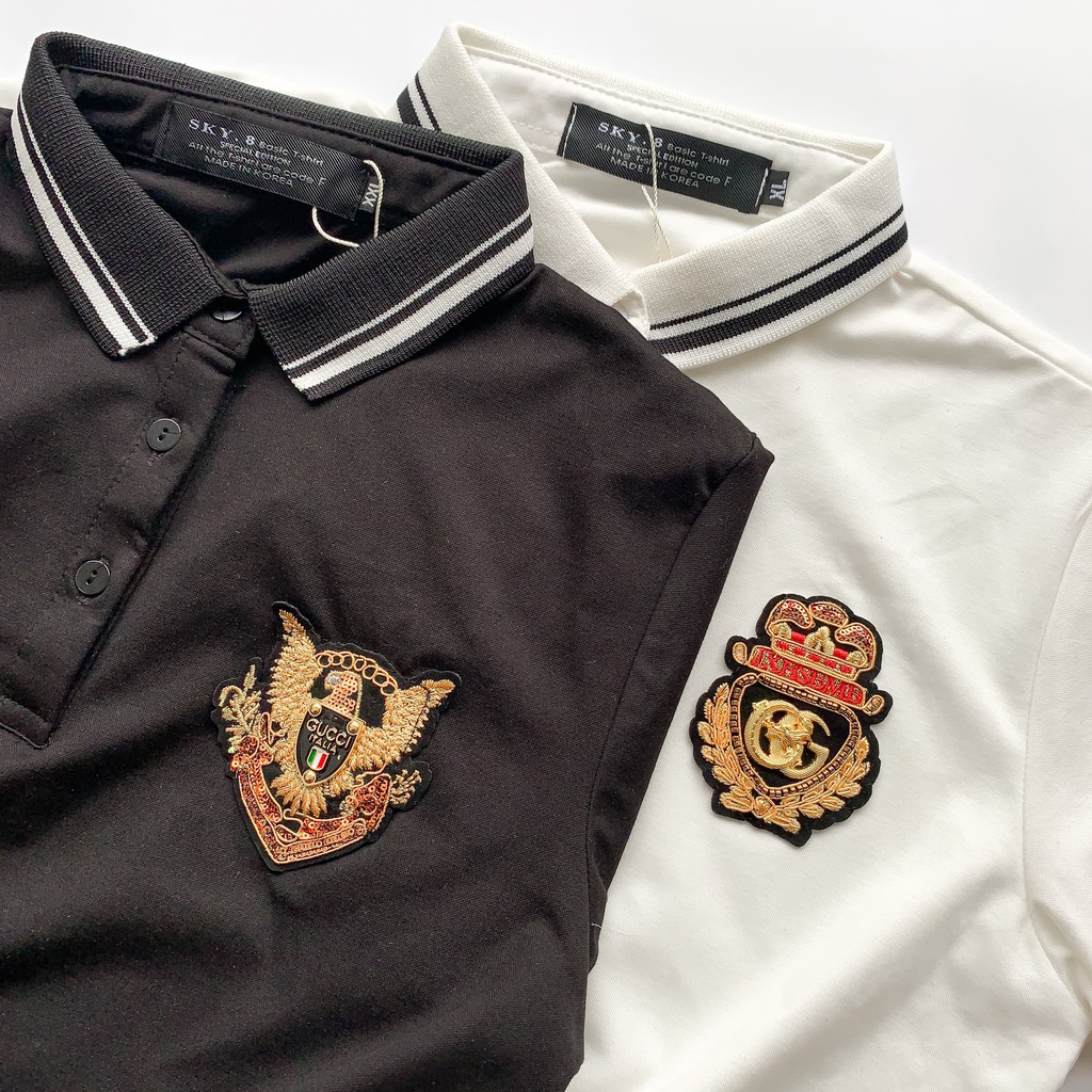 Áo Polo nam phối Cổ in Họa Tiết cao cấp, chất Cotton Hàn xịn chuẩn form, thiết kế phong cách sang trọng - Chaqueen | BigBuy360 - bigbuy360.vn