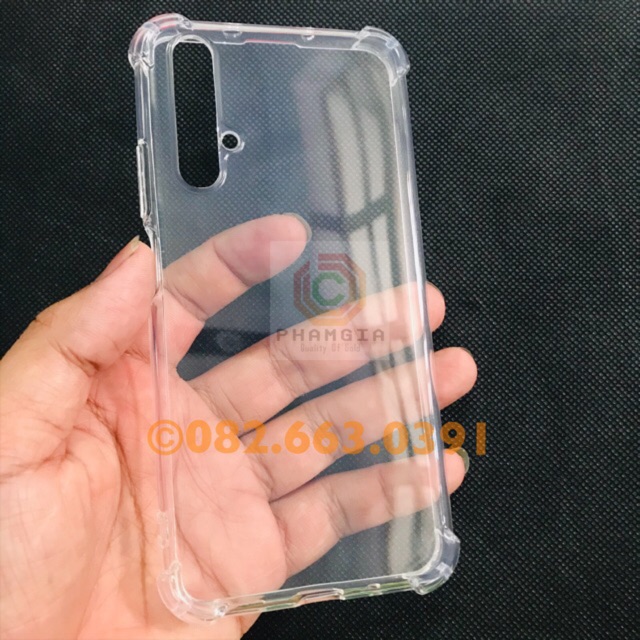 Ốp Lưng Huawei Nova 5T / Honor 20 / Honor 20s loại chống sốc cao cấp, loại dẻo trong và loại dẻo đen TPU bên đẹp