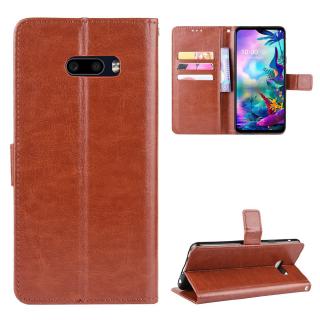 Bao da điện thoại pu nắp gập tích hợp ví kèm ngăn đựng thẻ cho lg LG V50S THINQ LG G8X THINQ