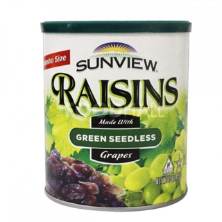 Nho Khô Mỹ Green seedless Sunview Raisins 425g (NHO XANH)
