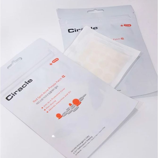 [24 miếng] Miếng Dán Mụn Giúp Làm Dịu Và Hút Dịch Mủ Ciracle Red Spot Acne Pimple Patch