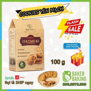 Bánh giảm cân ❤SALE❤Bánh Quy Yến Mạch ăn kiêng không đường phù hợp cho nhiều lứa tuổi,người tập gym, thể thao,  KL:100g