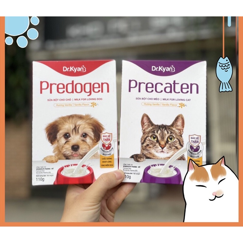 Sữa bột cho chó mèo Dr.Kyan Precaten Hộp 110g