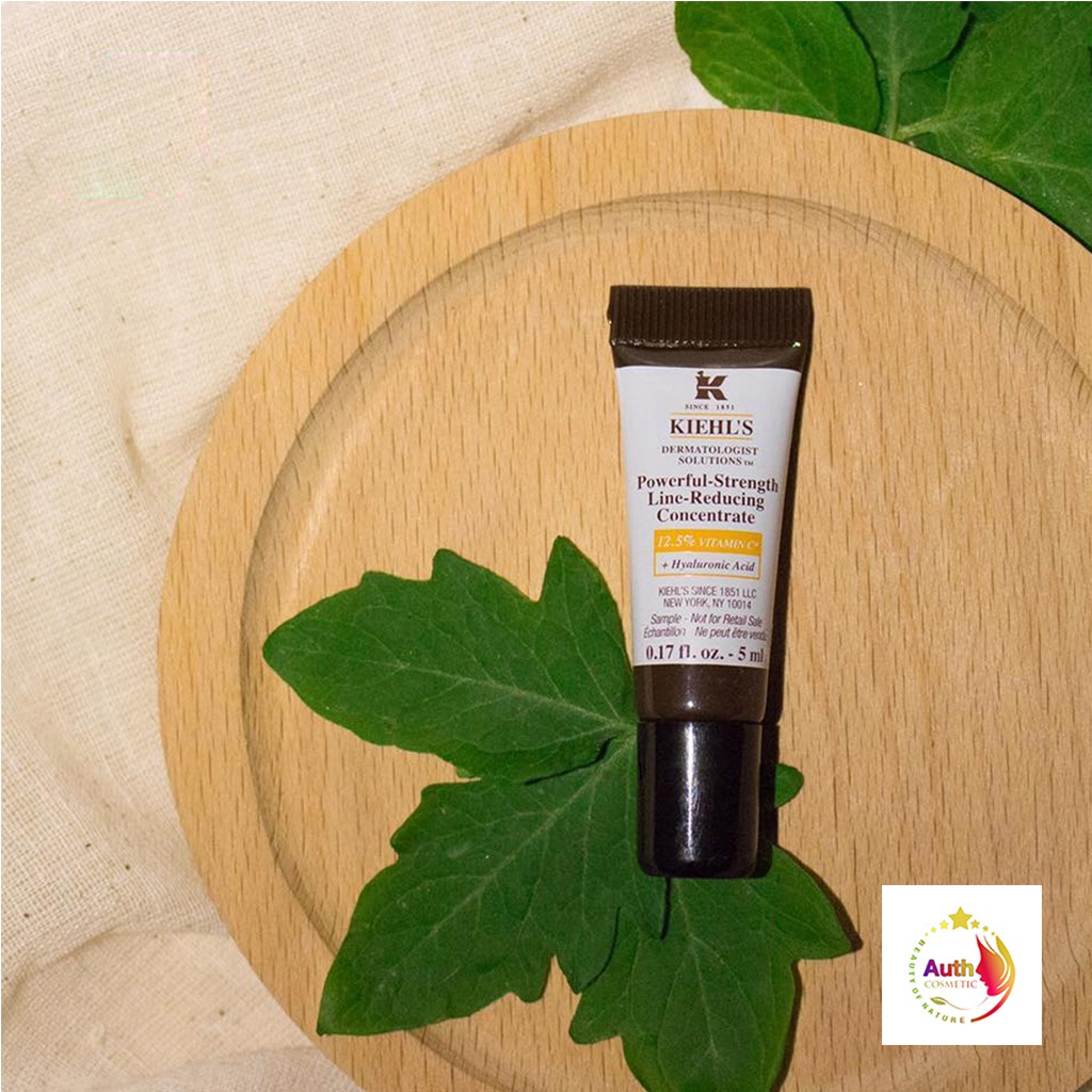 Serum chống lão hoá sáng da Vitamin C Kiehls Powerful-Strength Line-Reducing Concentrate 5ml Giảm Nếp Nhăn săn chắc