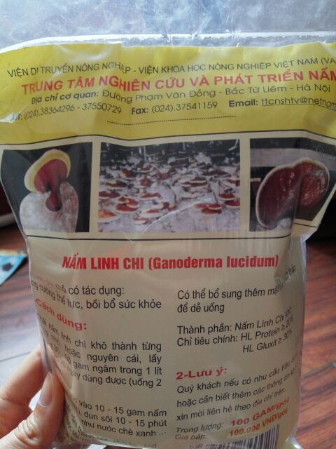 Nấm Linh chi thái lát gói 100g Viện Di truyền Nông nghiệp | BigBuy360 - bigbuy360.vn
