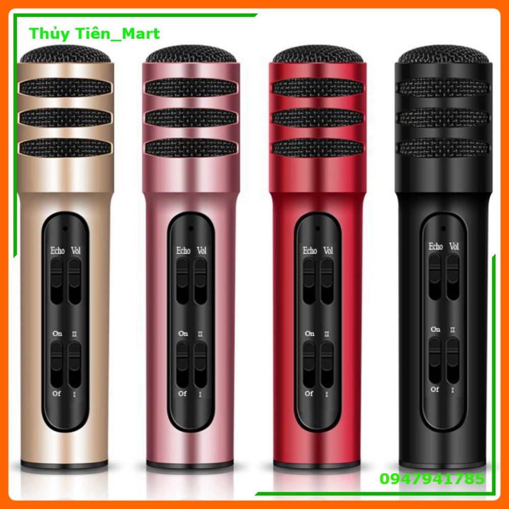 Micro livestream T2K Shop C7 (Loại 1, đủ phụ kiện) Thu Âm Hát Karaoke Livestream 3 in 1